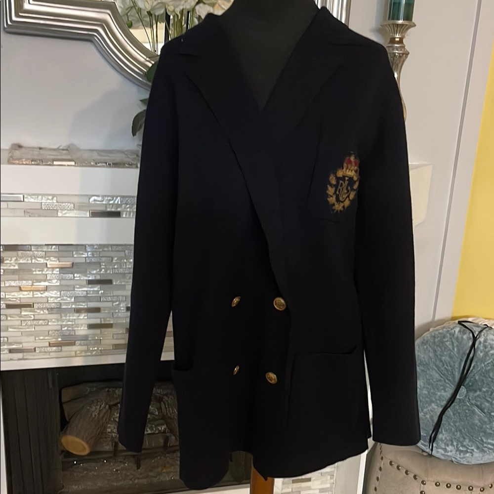 Ralph Lauren Ralph 100% wool Elegant Black Double-Breasted Women's Blazer size M